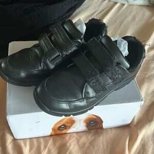 Hush Puppies Jace Black Leather Velcro Shoes - 3